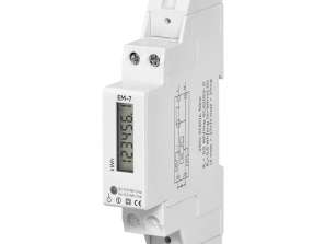 1 phase digital electricity consumption indicator. 40A. 1 module. DIN TH 35mm
