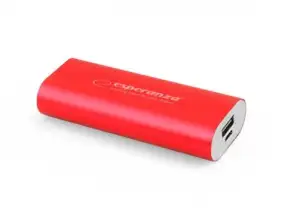EMP105R Esperanza Powerbank 4400mah hadron rot