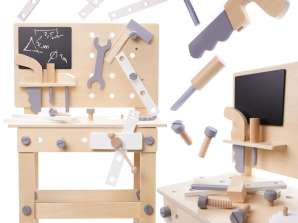 Atelier avec outils en bois sur table Kit de bricolage