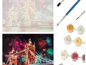 Kit da dipingere con i numeri 50x40cm ponte