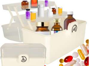 Organizer contenitore per medicinali kit di stoccaggio per medicinali 34x19x22 5cm