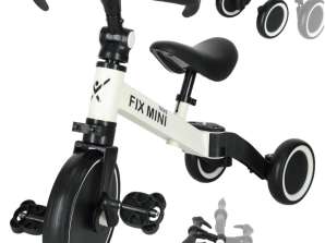 Tricycle Trike Fix Mini Balance 3en1 avec Pédales Blanc