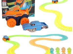 Pista da corsa per auto incandescente 150 pezzi 336cm