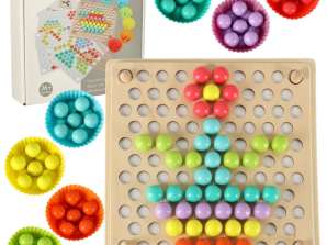 Puzzle éducatif mosaïque de perles montessori 77 pièces