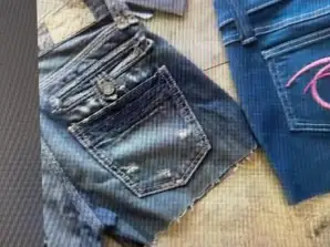 Premium denim ladies cut off shorts 500pcs.