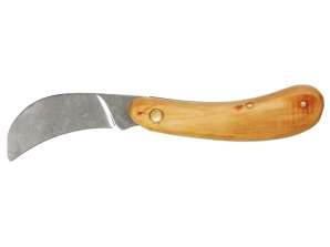TOP 17B639 Montagemesser Sichel. Holzabdeckungen