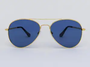 Azul ' Angustiado' gafas de sol de aviador 2200-20