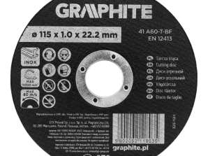 Trennscheibe. Korund für Metall/INOX 115 x 1,0 x 22,2 mm. 41 A60 T BF