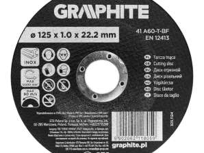 Trennscheibe. Korund für Metall/INOX 125 x 1,0 x 22,2 mm. 41 A60 T BF