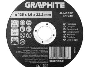 Trennscheibe. Korund für Metall/INOX 125 x 1,6 x 22,2 mm. 41 A46 T BF