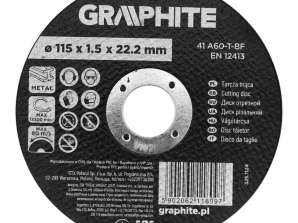 Trennscheibe. Korund für Metall 115 x 1,5 x 22,2 mm. 41 A60 T BF