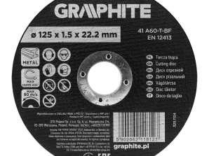 Trennscheibe. Korund für Metall 125 x 1,5 x 22,2 mm. 41 A60 T BF