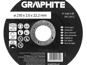 Trennscheibe. Korund für Metall 230 x 2,0 x 22,2 mm. 41 A46 S BF