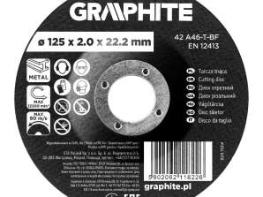 Trennscheibe. Korund zu Metall. konvex 125 x 2,0 x 22,2 mm. 42 A46 T BF