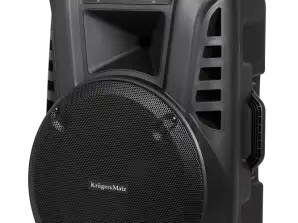Active speaker column with 2 wireless UHF microphones SD Bluetooth FM USB 60 Watt