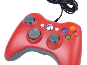 KX13C Pad pentru pc dual shock xbox style roșu