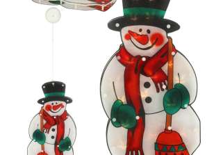 Luci LED Appendere Decorazione Natalizia Pupazzo di Neve 45cm