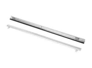 Aluminijasta letvica za obešanje plakata KLIP 2x70cm sesalna skodelica 45mm x2kpl z kavljem