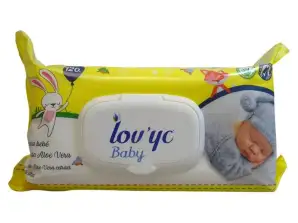 Lieben' YC Tücher 120 Stck. Baby Aloe Vera.