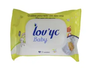 Lov'yc wipes 20 u. Baby aloe vera.