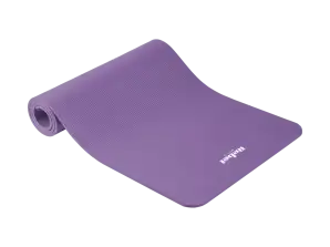 Tappetino da esercizio per yoga pilates fitness 183x61cm spessore 1cm materiale NBR viola REBEL ACTIVE