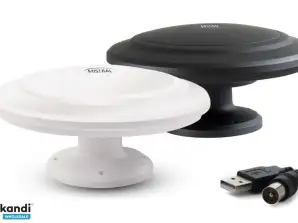 Mistral mi ant04 superempfindliche Rundantenne für Auto TV DVB T mit ultra starkem Magnet und seitlichem Halter