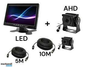 NVOX AHM607 DUAL 4PIN NVOX CMA57 CÂBLE NVOX 4PIN 5M/10M lcd moniteur de voiture 7 pouces 12/24v câble 5m/10m et caméra de recul 4pin set ahd