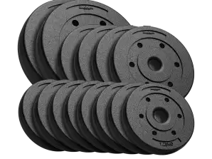 Bitümlü ağırlık seti 30kg 8x1.25kg 4x2.5kg 2x5kg. delik 31 mm. ASI AKTIF