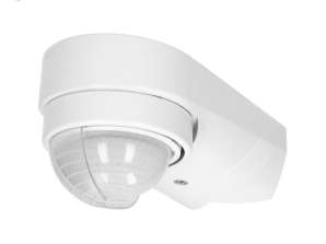 Bevægelsessensor 240st. IP65. 1200W. 2 sensorer. 3 montagetyper. hvid