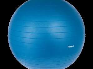 Balle de gymnastique de réhabilitation 75 cm avec pompe à main. couleur bleue. REBEL ACTIVE