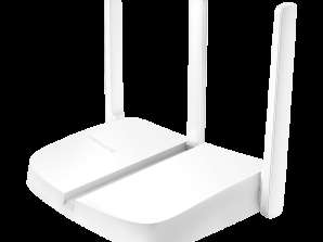 THE MW305R. wireless. single-lane. 300 Mbps. 802.11n/g/b. 3xLAN. 1xWAN. 3 antennas/ MERCUSYS