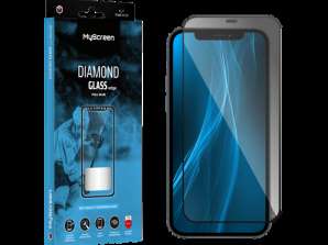 Verre de protection MyScreen DIAMOND GLASS LITE edge FULL GLUE noir Apple iPhone 13 Pro Max 6.7