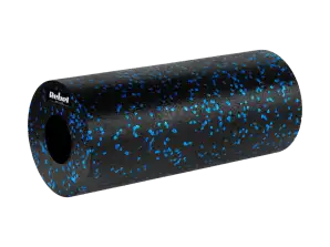 Rolo de massagem de espuma lisa 14x33cm preto e azul material EPP REBEL ATIVE