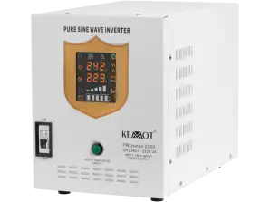 KEMOT PROsinus 2200 UPS z čisto sinusoido in funkcijo polnjenja 12V 230V 2200VA/1600W