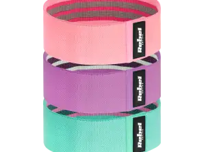 Malzeme Antrenman Lastik Seti Mini Band M 27 55 kg 3 malzemeden yapılmış lastik REBEL ACTIVE