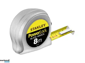 335270 mètre en acier Powerlock B/A 8m 25mm boîtier chromé