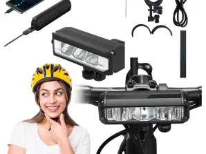 USB LED VELOSIPĒDA GAISMA 900LM AR UZLĀDĒJAMU AKUMULATORU 2000MAH 5 REŽĪMI
