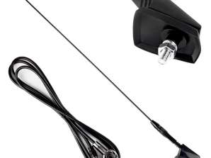 Auton antenni 41 cm 5mm sovitin ant01 amio 01048