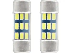 Standard-LED-Lampen 3014 9SMD Feston C5W C10W C3W 31mm weiß 12V Amio 01089