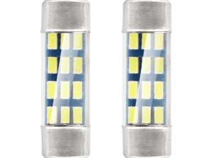 LED izzók standard 3014 12smd feston c5w c10w c3w 36mm fehér 12v