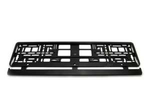 Svart elastisk nummerskilt ramme amio 01162