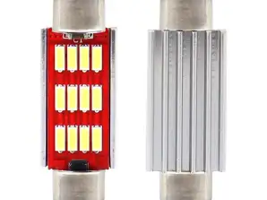 LED-lampen canbus 4014 12smd festoon c5w c10w c3w 41mm wit 12v 24v amio 01291