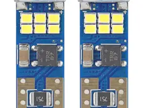 LED izzók canbus 18smd ultrafényes 2016 t10e w5w fehér 12v 24v amio 01292