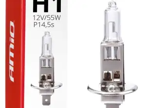 Halogenpære H1 12V 55W UV-filter e8 amio 01484