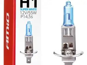 Halogenpære H1 12v 55w super hvit amio 01489