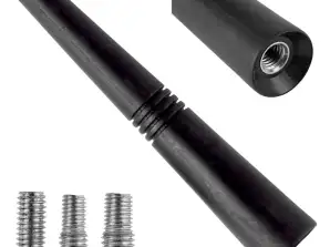 Autoantenne Mast Antenne 9 cm mit 3 Adaptern 5/6/7mm antm09 amio 01509