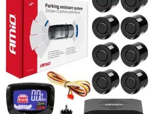 Kit de capteurs de parking 8 capteurs noir amio 01559