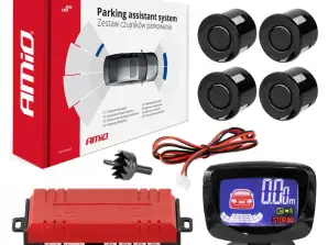 Set de capteurs de parking capteurs de recul LED graphique 4 capteurs noirs