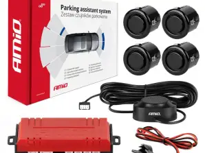 ParkSensoren Set Rückfahrsensoren Buzzer 4 schwarze Sensoren
