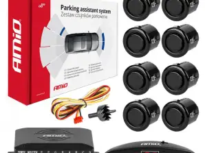 Kit de capteurs de stationnement arrière led 8 capteurs noirs